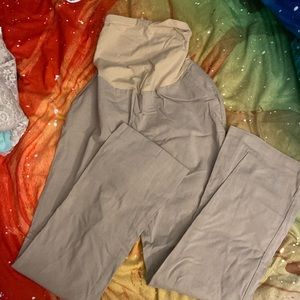 Like new maternity khaki colored boot cut style chinos